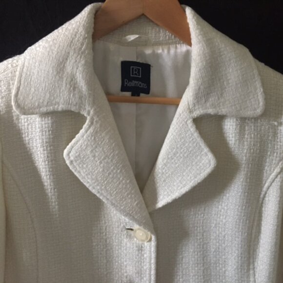 Vintage Textured Full Length Winter Coat - Size 7 - Picture 2 of 6